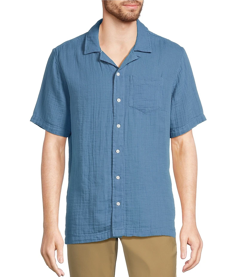 L.L.Bean Cloud Gauze Short Sleeve Woven Camp Shirt