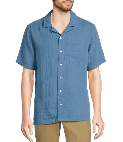 L.L.Bean Cloud Gauze Short Sleeve Woven Camp Shirt
