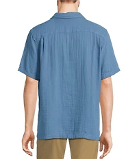 L.L.Bean Cloud Gauze Short Sleeve Woven Camp Shirt