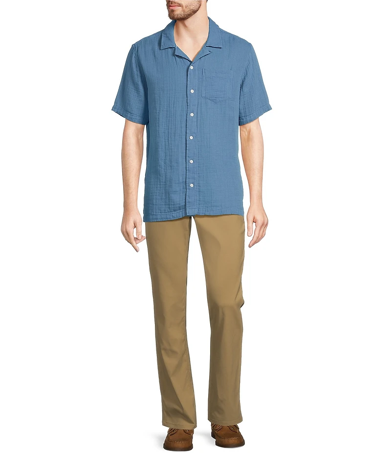 L.L.Bean Cloud Gauze Short Sleeve Woven Camp Shirt