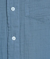L.L.Bean Cloud Gauze Short Sleeve Woven Camp Shirt