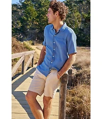 L.L.Bean Cloud Gauze Short Sleeve Woven Camp Shirt