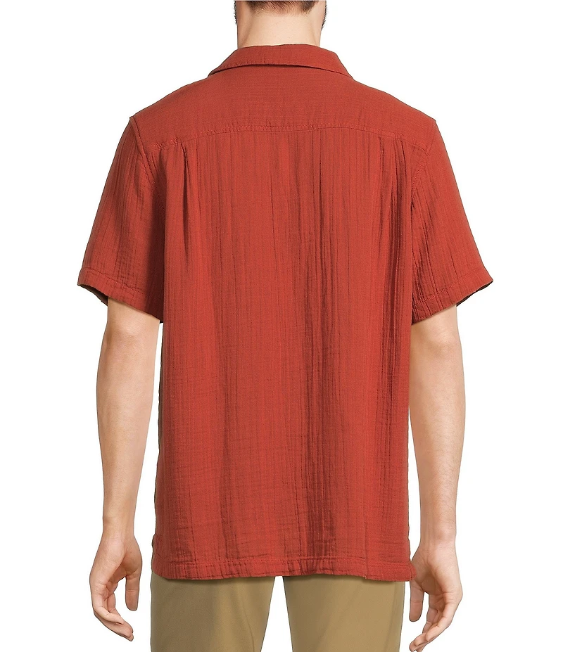 L.L.Bean Cloud Gauze Short Sleeve Woven Camp Shirt