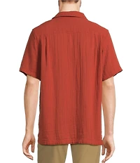 L.L.Bean Cloud Gauze Short Sleeve Woven Camp Shirt