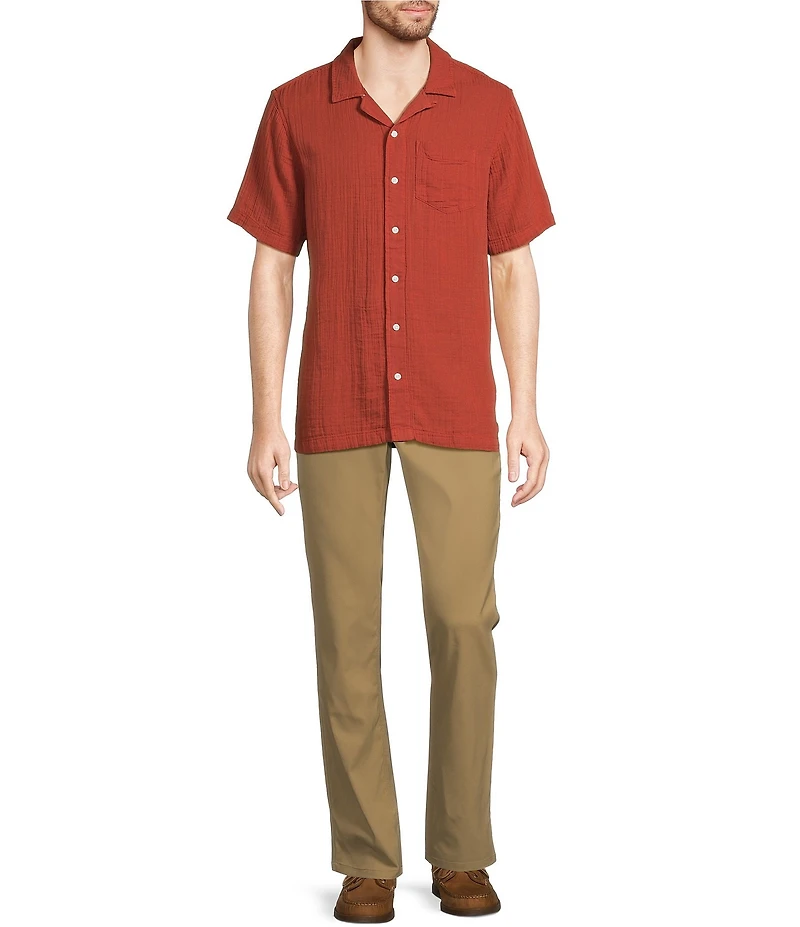L.L.Bean Cloud Gauze Short Sleeve Woven Camp Shirt