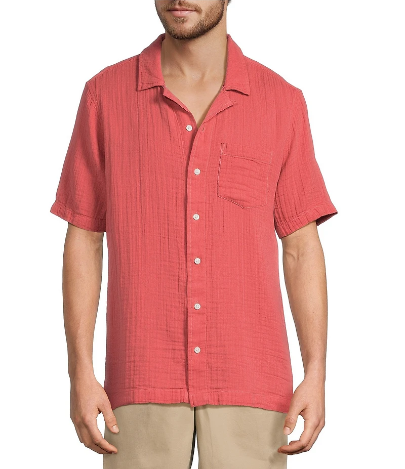 L.L.Bean Cloud Gauze Short Sleeve Woven Camp Shirt