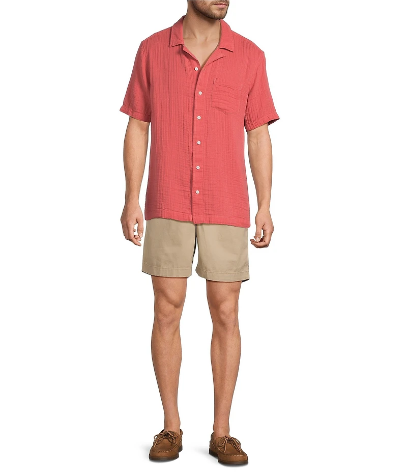 L.L.Bean Cloud Gauze Short Sleeve Woven Camp Shirt