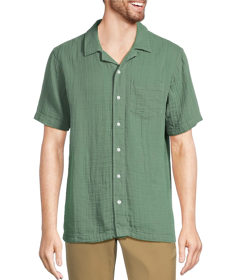 L.L.Bean Cloud Gauze Short Sleeve Woven Camp Shirt