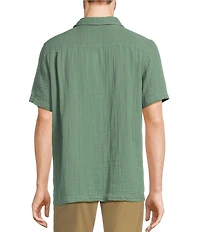 L.L.Bean Cloud Gauze Short Sleeve Woven Camp Shirt