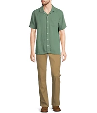 L.L.Bean Cloud Gauze Short Sleeve Woven Camp Shirt