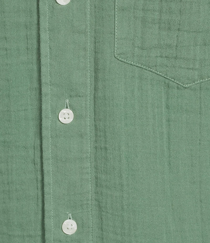 L.L.Bean Cloud Gauze Short Sleeve Woven Camp Shirt