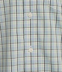 L.L.Bean Comfort Performance Stretch Plaid Short Sleeve Woven Shirt