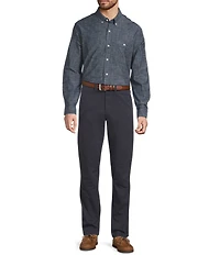 L.L.Bean Comfort Stretch Chambray Long Sleeve Woven Shirt