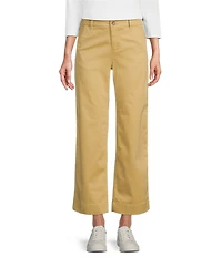 L.L.Bean Comfort Stretch Mid-Rise Wide-Leg Chino Pants