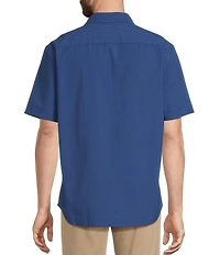 L.L.Bean Comfort Stretch Seersucker Short Sleeve Woven Shirt