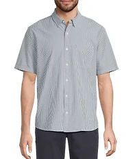 L.L.Bean Comfort Stretch Seersucker Short Sleeve Woven Shirt
