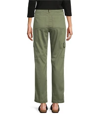 L.L.Bean Comfort Stretch Twill Blend Mid Rise Straight Leg Cargo Pants