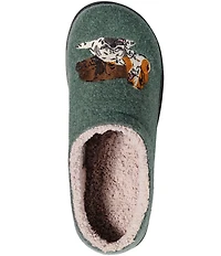 L.L.Bean Daybreak Scuff Dogs Motif Slippers
