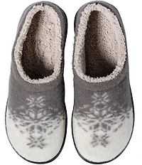 L.L.Bean Daybreak Scuff Fair Isle Motif Slippers