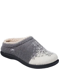 L.L.Bean Daybreak Scuff Fair Isle Motif Slippers