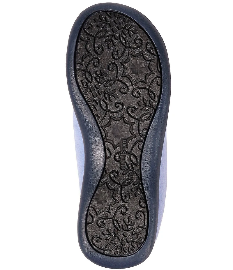 L.L.Bean Daybreak Scuff Motif 2 Blueberries Slippers
