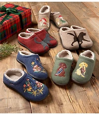 L.L.Bean Daybreak Scuff Motif 2 Cat Slippers
