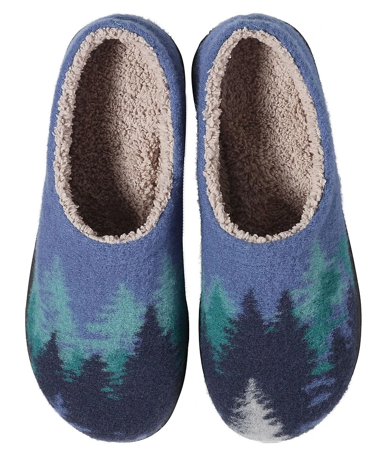 L.L.Bean Daybreak Scuff Motif 2 Tree Slippers