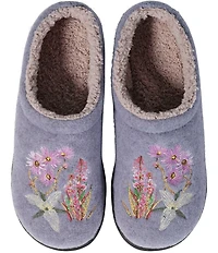 L.L.Bean Daybreak Scuff Multi Floral Motif Slippers