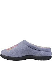 L.L.Bean Daybreak Scuff Multi Floral Motif Slippers