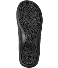 L.L.Bean Daybreak Scuff Plaid Cats Motif Slippers