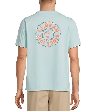L.L.Bean Fishing Circle Graphic Short Sleeve T-Shirt