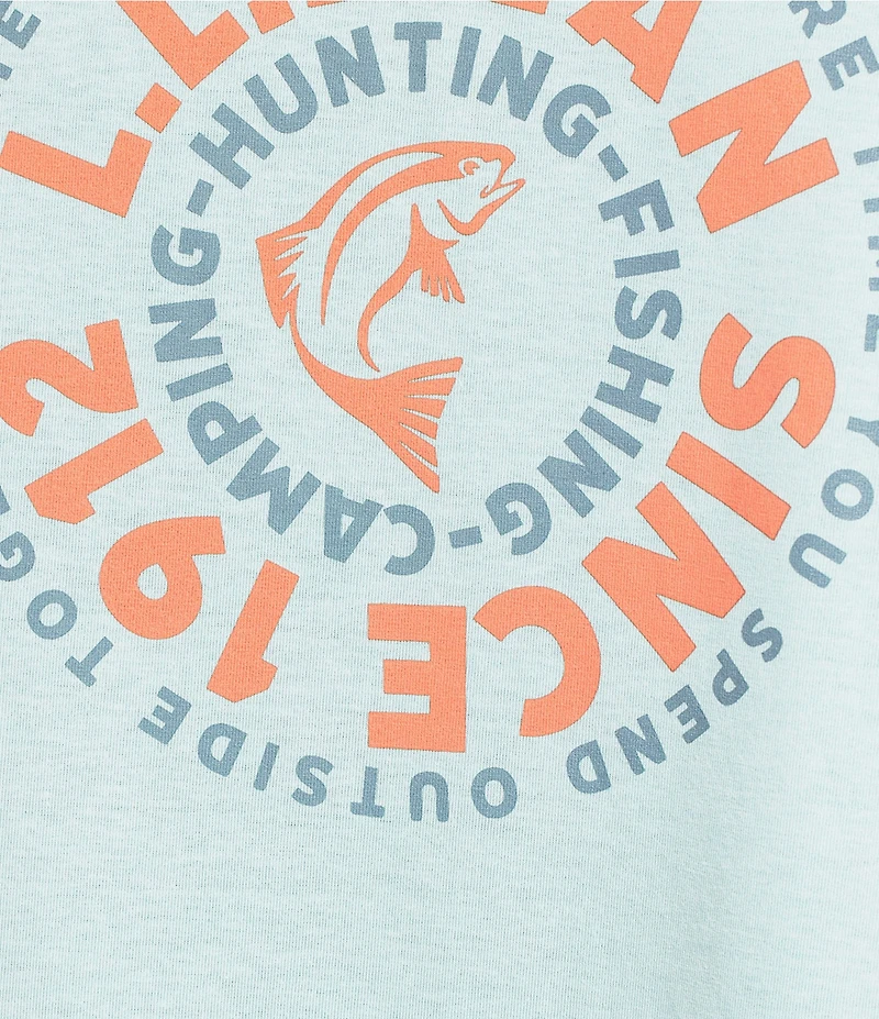 L.L.Bean Fishing Circle Graphic Short Sleeve T-Shirt