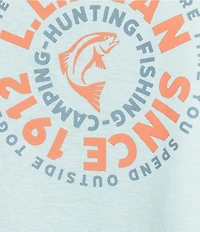 L.L.Bean Fishing Circle Graphic Short Sleeve T-Shirt