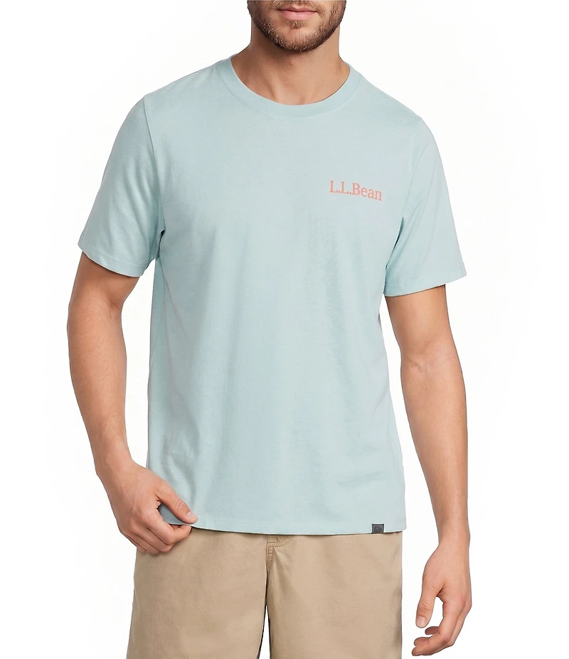 L.L.Bean Fishing Circle Graphic Short Sleeve T-Shirt