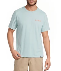 L.L.Bean Fishing Circle Graphic Short Sleeve T-Shirt