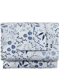 L.L.Bean Floral Pima Percale 280-Thread Count Sheet Set