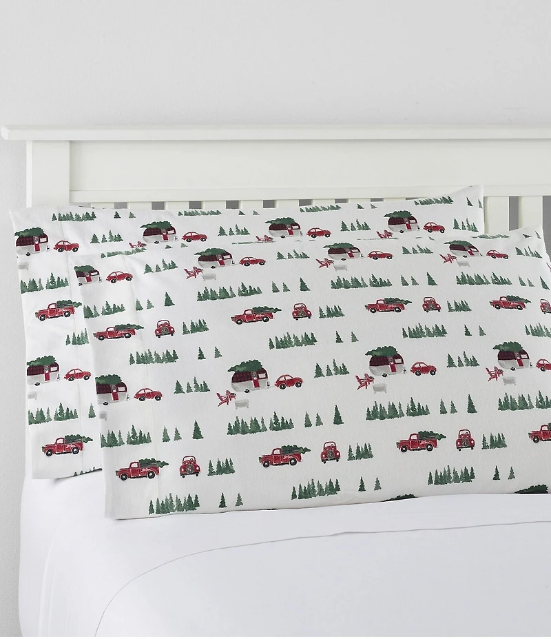 L.L.Bean Holiday Flannel Sheet Set