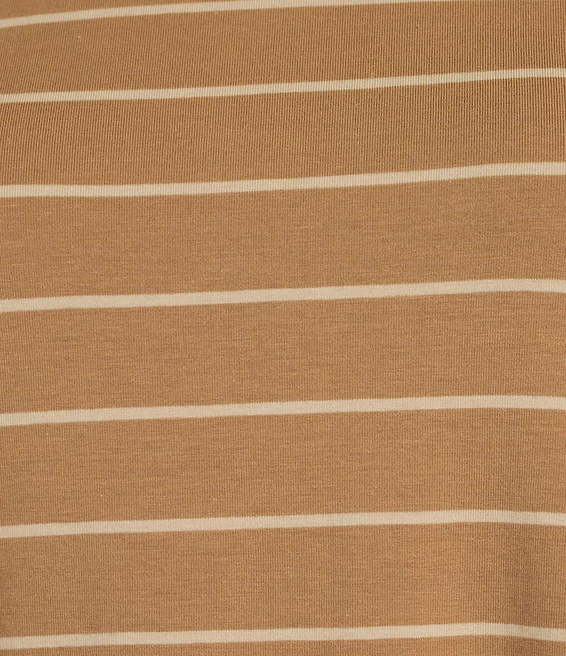 L.L.Bean Knit Turtleneck Horizontal Stripe Long Sleeve Tee