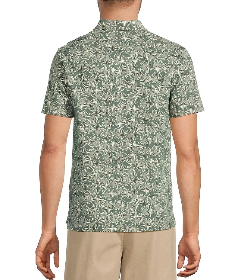 L.L.Bean Lakewashed Performance Shell Print Short Sleeve Woven Shirt