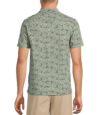 L.L.Bean Lakewashed Performance Shell Print Short Sleeve Woven Shirt