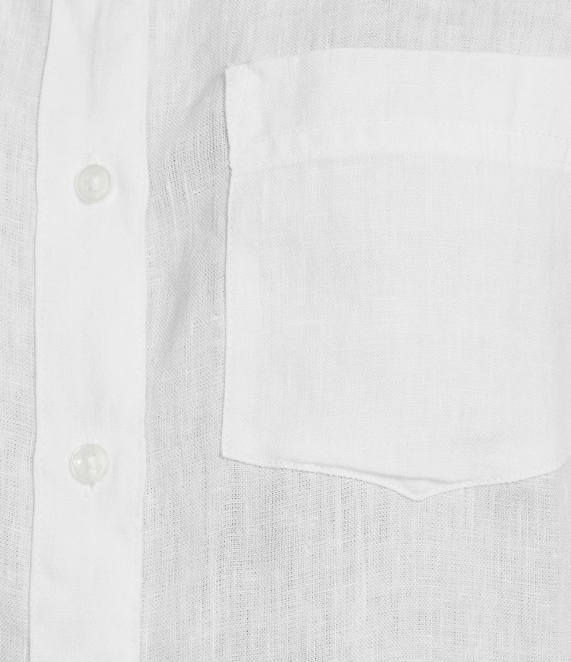 L.L.Bean Linen Long Sleeve Button Front Tunic