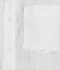 L.L.Bean Linen Long Sleeve Button Front Tunic