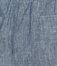 L.L.Bean Linen Mid-Rise Elastic Waistband Shorts