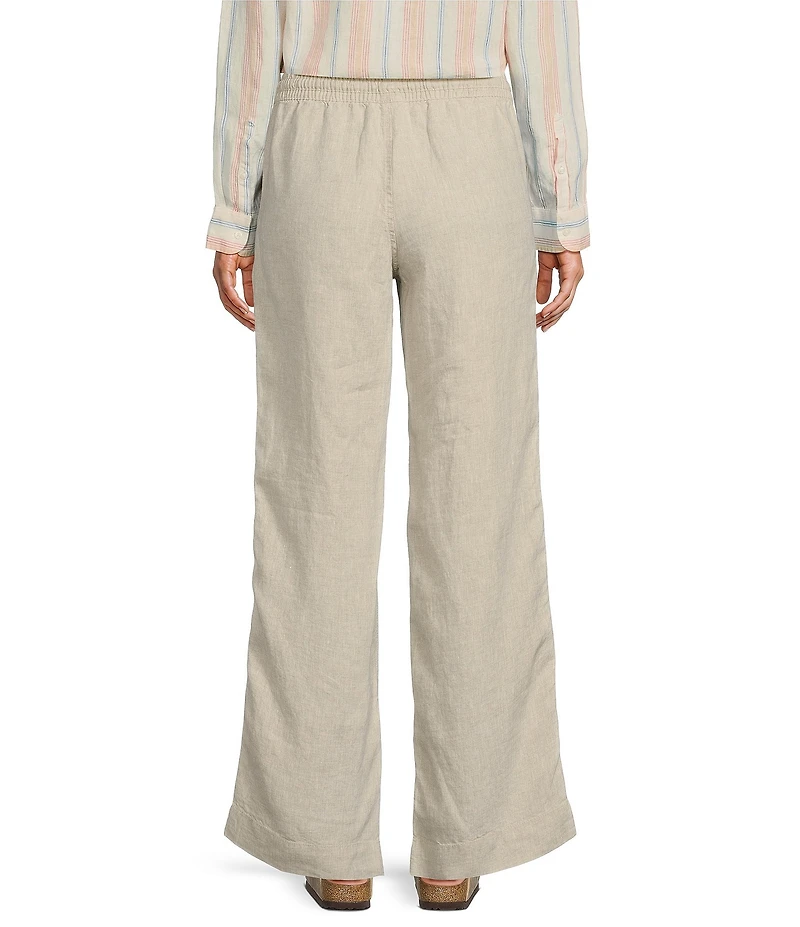 L.L.Bean Linen Pull-On Drawstring Pants