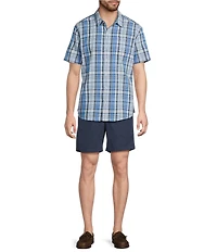 L.L.Bean Madras Medium Plaid Cotton Collar Woven Shirt
