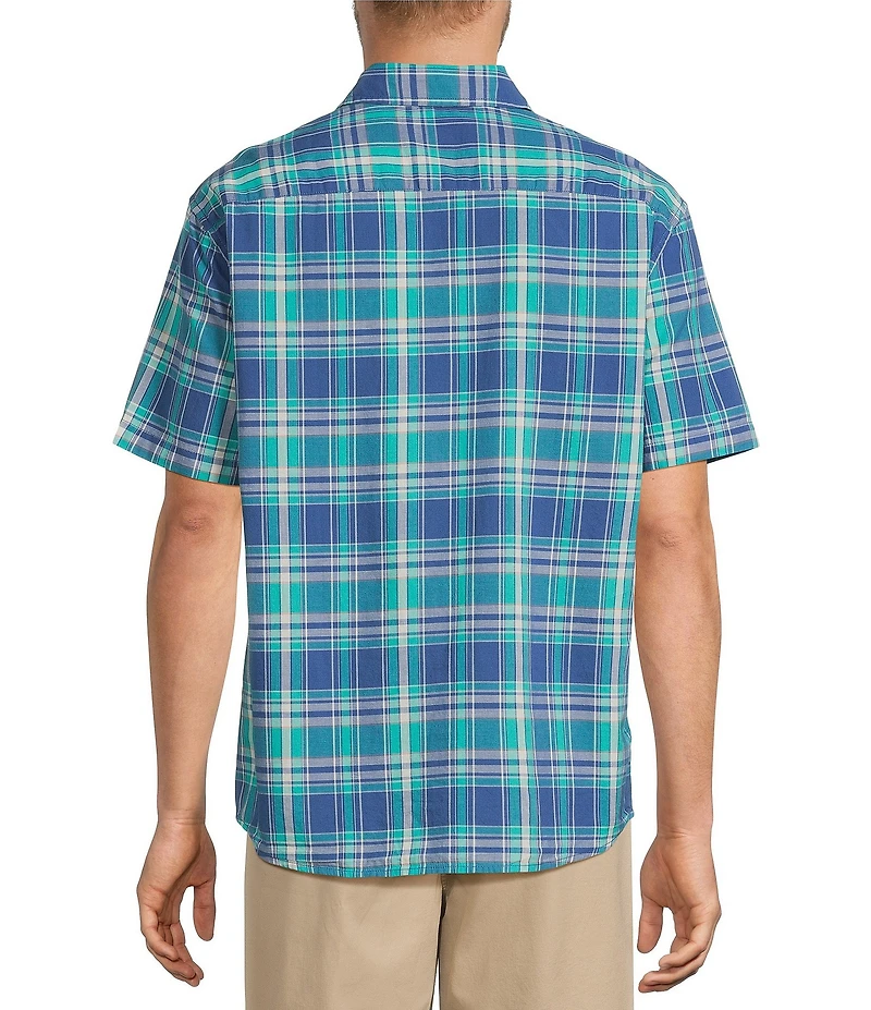 L.L.Bean Madras Plaid Cotton Woven Shirt