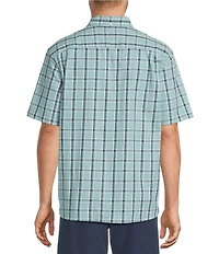 L.L.Bean Medium Plaid Comfort Stretch Short Sleeve Woven Shirt