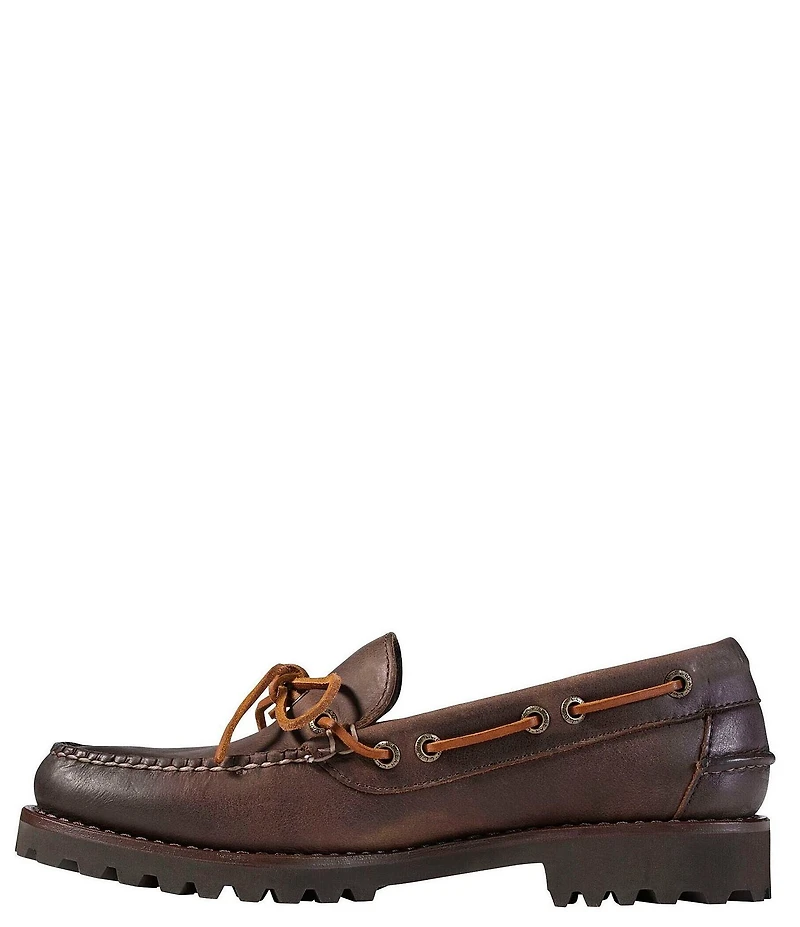 L.L.Bean Men's Allagash Leather Handsewn One-Eye Boat Shoes