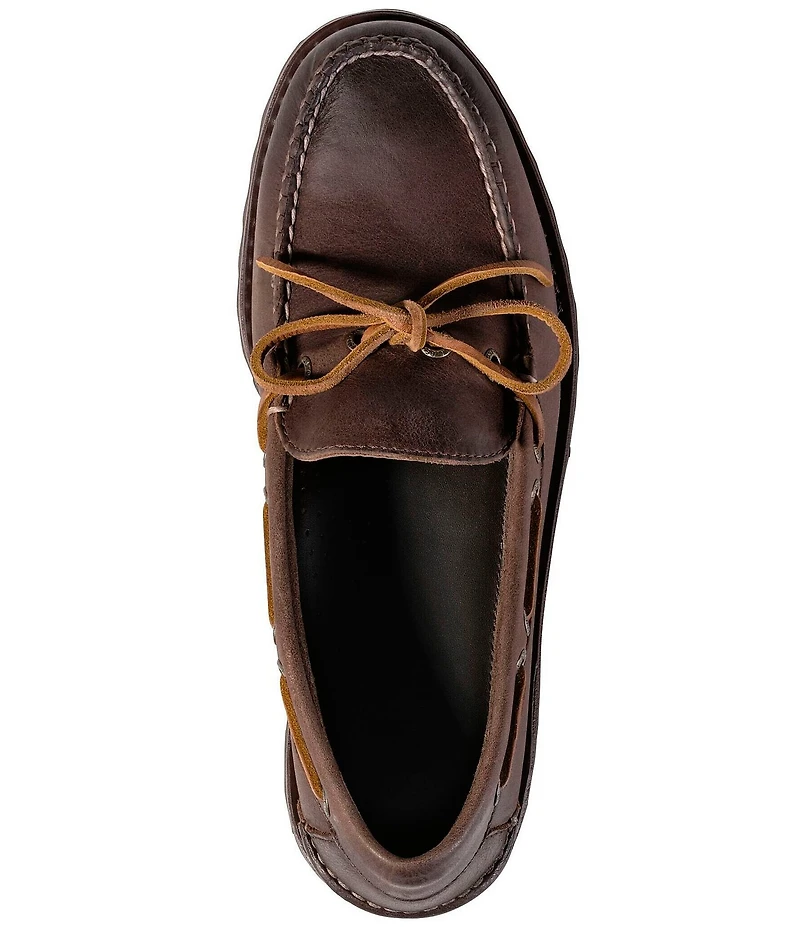 L.L.Bean Men's Allagash Leather Handsewn One-Eye Boat Shoes