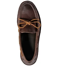 L.L.Bean Men's Allagash Leather Handsewn One-Eye Boat Shoes